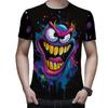 Bizarre Series 3D Digital Printed Men's Fashion Trendy Round Neck Short Sleeved T-shirt