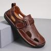 2026 Men's Closed-Toe Non-Slip Outdoor Sandals: Wear-Resistant, Casual, Sports-Ready, Hollowed-Out Design