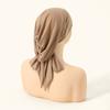 Tie Back Cotton Modal Instant Hijab For Muslim Woman Solid Undercap With Adjustable Straps Turban Tube Foulard Bandana Headband