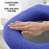 Elastic Toilet Seat Cover for Cold Weather Thickened Fabric Slip Proof Grip Bathroom Upgrades Toilet Seat Cushion
