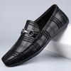 Fashion Men Loafers Real Leather Shoes Fashion Men Boat Shoes Brand Men Casual High Quality Male Flat Wedding Party Formal Leather Shoes