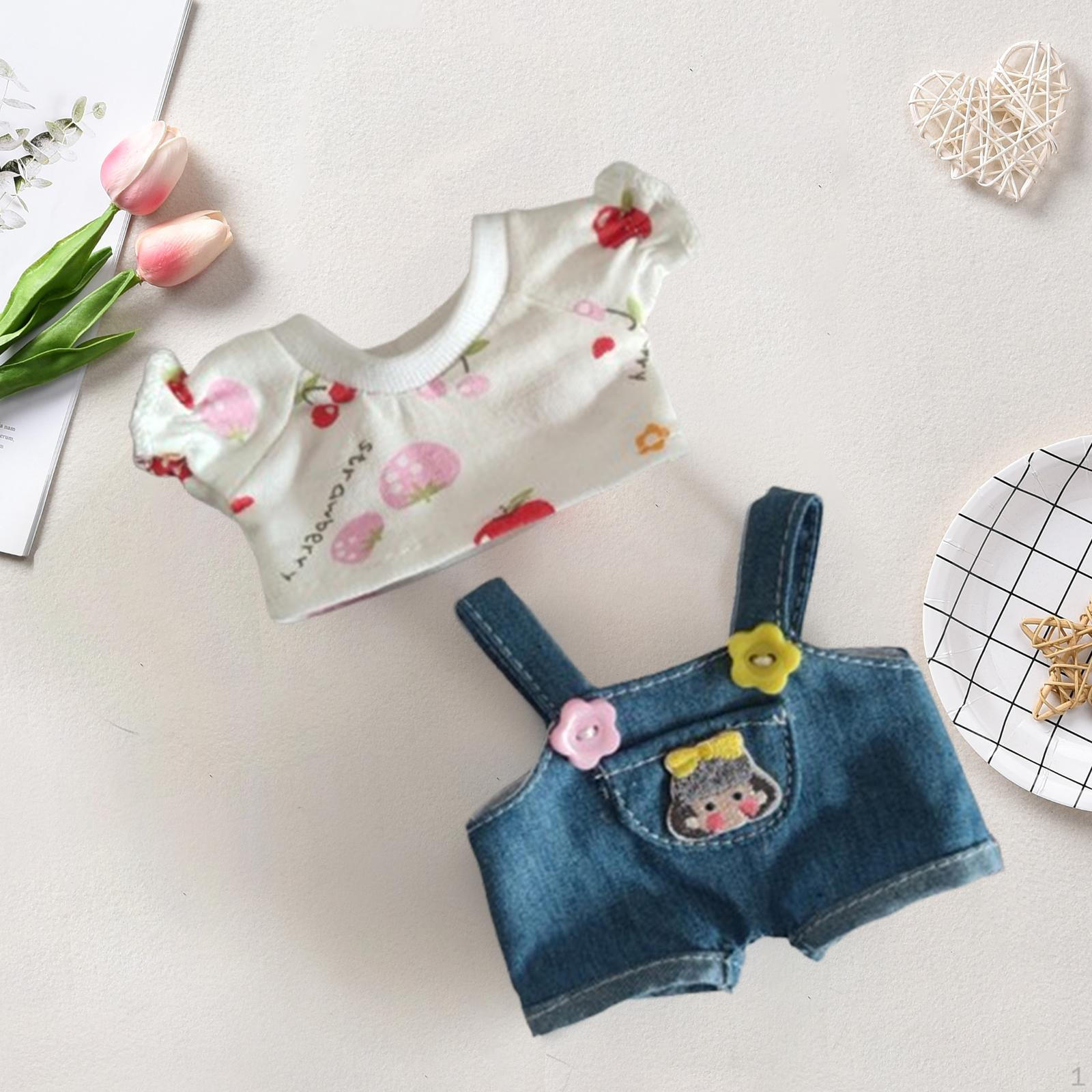 

Комплект одежды для кукол 15 см комбинезон штаны для девочек наряды на возраст 5-7 8-10 лет Multicolor