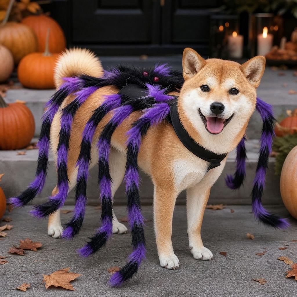 Large Halloween Dog Costume for, Cosplay Outfit for Dogs with Legs