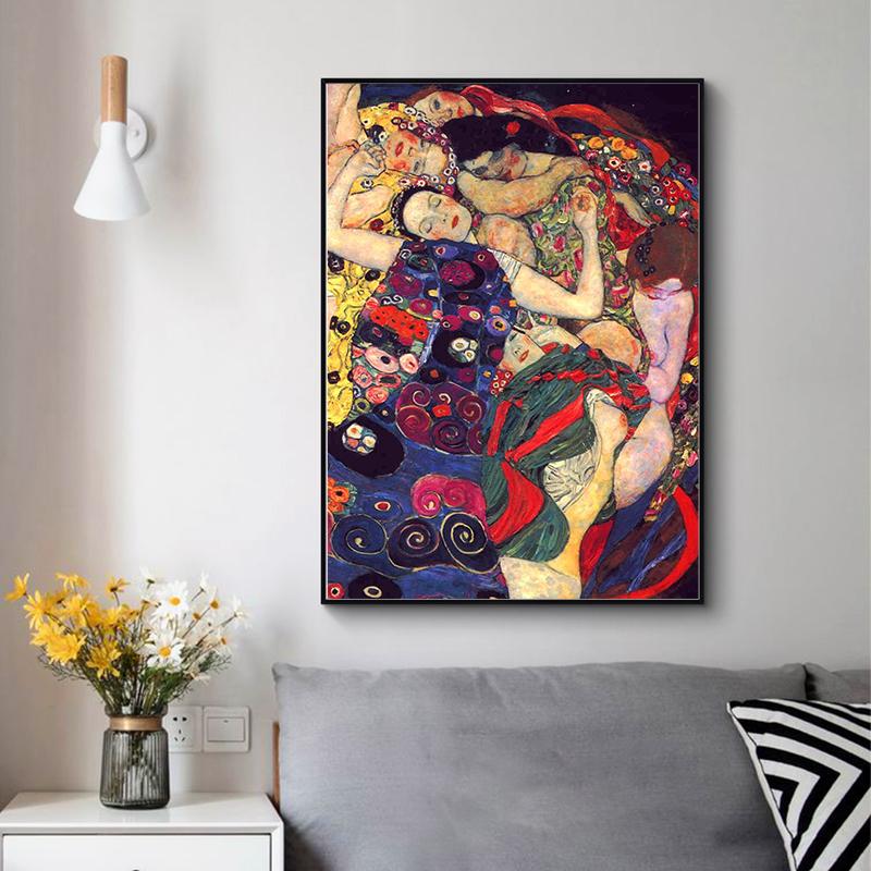 Berühmte Gustav Klimt Abstrakte Leinwand Gemälde Mordern Poster Drucken Wandbilder für Wohnzimmer Wand Dekoration Cuadros