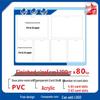 Wall-Mounted A4 Magnetic Display Board for Notices and Signs
