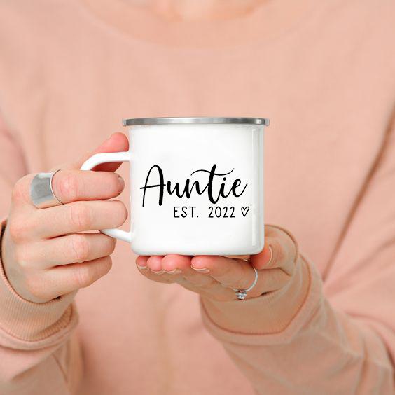 Only The Best Sisters Get Promoted To Auntie Coffee mug Pregnancy  Announcement mugs For  New Aunt Gift for Sisters in law