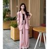 Plus Size Women's Elegant Korean Two-Piece Suit for Spring/Summer - Slimming & Versatile