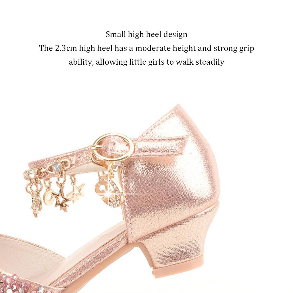 Girls Ballerina Glitter Shoes Children Ballet Wedges Party Shoe Carnival Christmas Sandals with Shoelace Stage