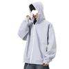 Men's Retro Colorblock Loose Fit Autumn Hoodie Cardigan