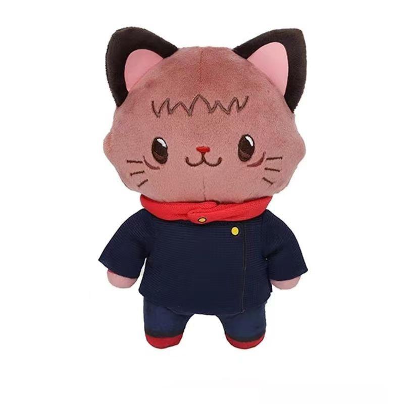 Portachiavi Peluche Jujutsu Kaisen Gatto Itadori Yuji Fushiguro Megumi Gojo Satoru Maschera per Occhi Ciondolo Borsa Per Fan Anime Regalo di Compleanno