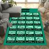 Formula Calendar Area Rug Suitable for Entryway Balcony Dormitory Kitchen Antislip Carpet Decorate Offices