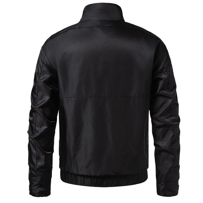 Autumn New Men's Simple Jacket Casual Versatile Fashion Trend Jacket Korean Style Slim Stand Collar Jacket