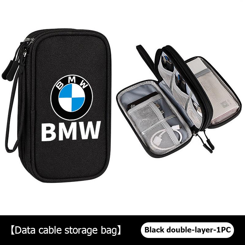 For BMW 3 Car Styling Digital Storage Bag Oxford Cloth Cable Tools Travel Purse For BMW M Sport M2 M3 M4 M5 M6 E46 E90 E60 F10 F20 E87 X3