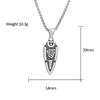 Vintage Stil Nordisch Odin Speer Anhänger Trendig Edelstahl Gungnir Pfeilspitze Halskette Herren Wikinger Rune Valknut Amulett Schmuck