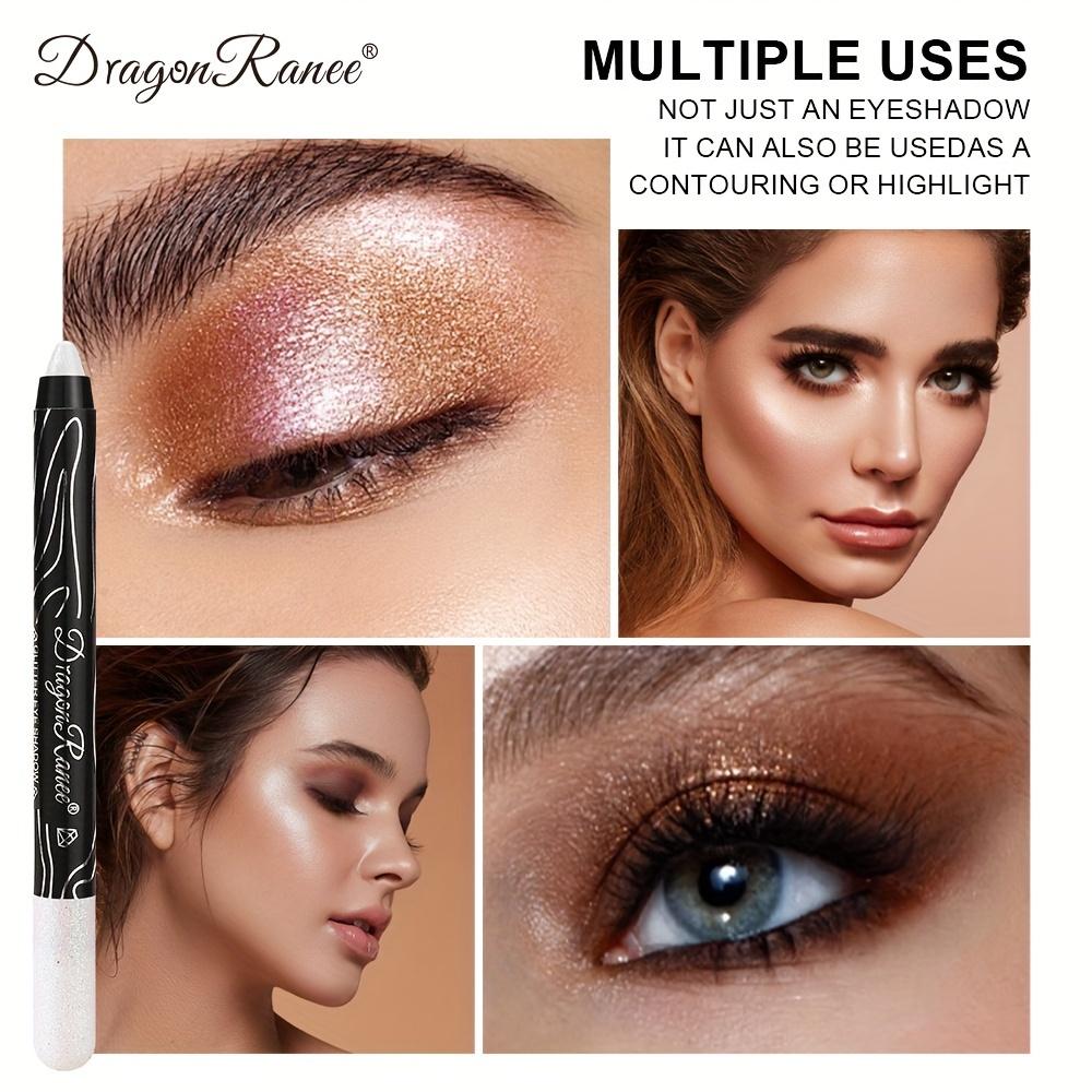 12-Color Eyeshadow Pencil Vibrant Matte Metallic and Shimmery Effects Creamy Waterproof Formula Eyeshadow Stick Long-Lasting Smudge-Proof Makeup