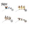 Reusable Outdoor Holiday Decor Halloween Cute Ghost Yard Stake, Waterproof Resin & Rustproof Metal Lawn Stake Decoration, Adjustable Detachable