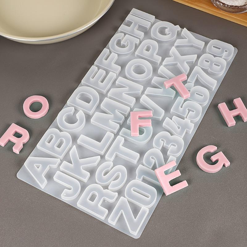 Letter A To Z Pendants Silicone Mold Alphabet Letter and Number Silicone Mold Epoxy Resin Mold for DIY Jewelry Making Supplies