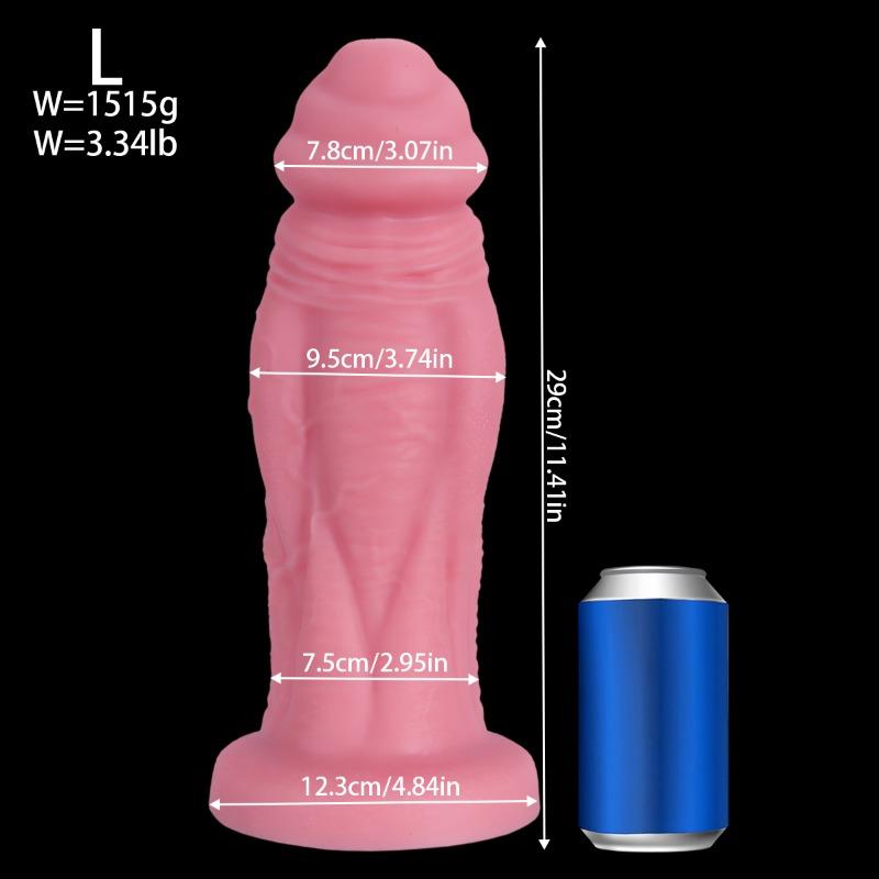 Large Muscle Texture Realistic Dildo - Eggless Design for Female Masturbation & Male Anal Play