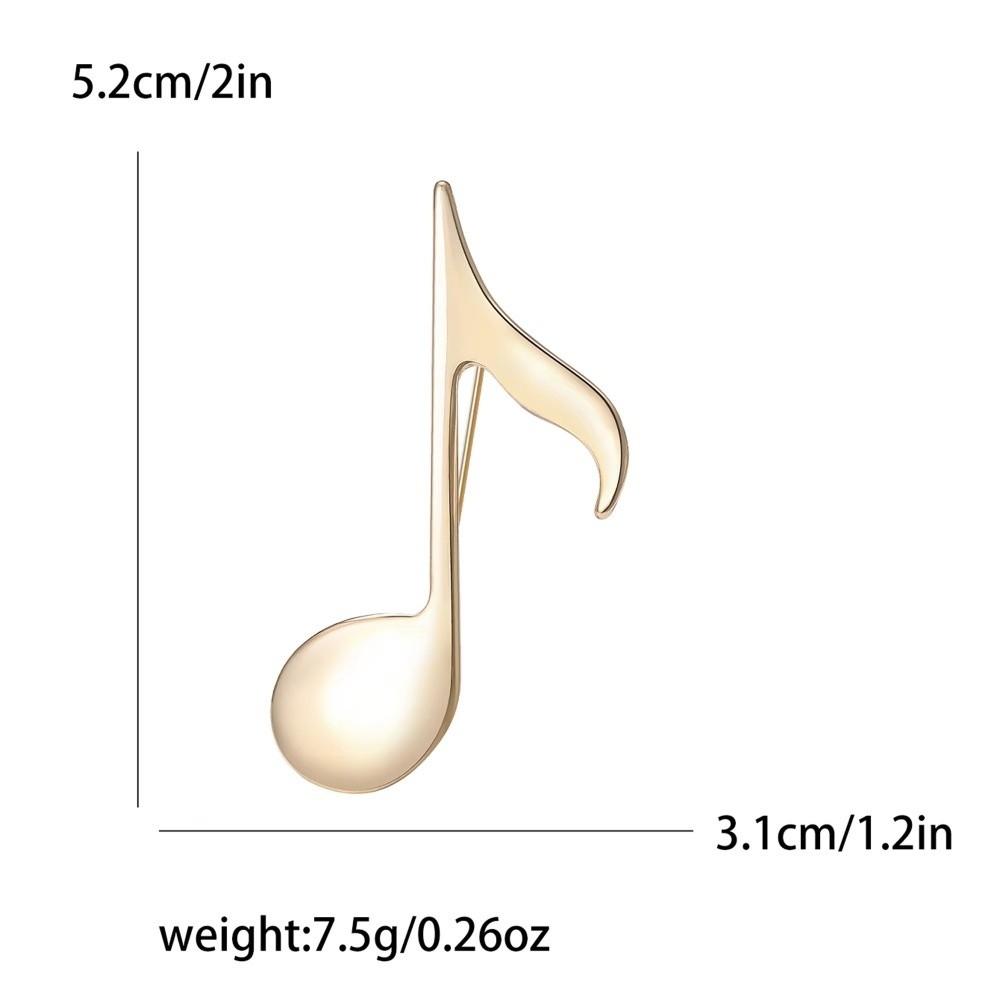 Casual Style Musical Pins Glossy Party Jewelry Accessories Decorative Brooch Pins Music Lovers