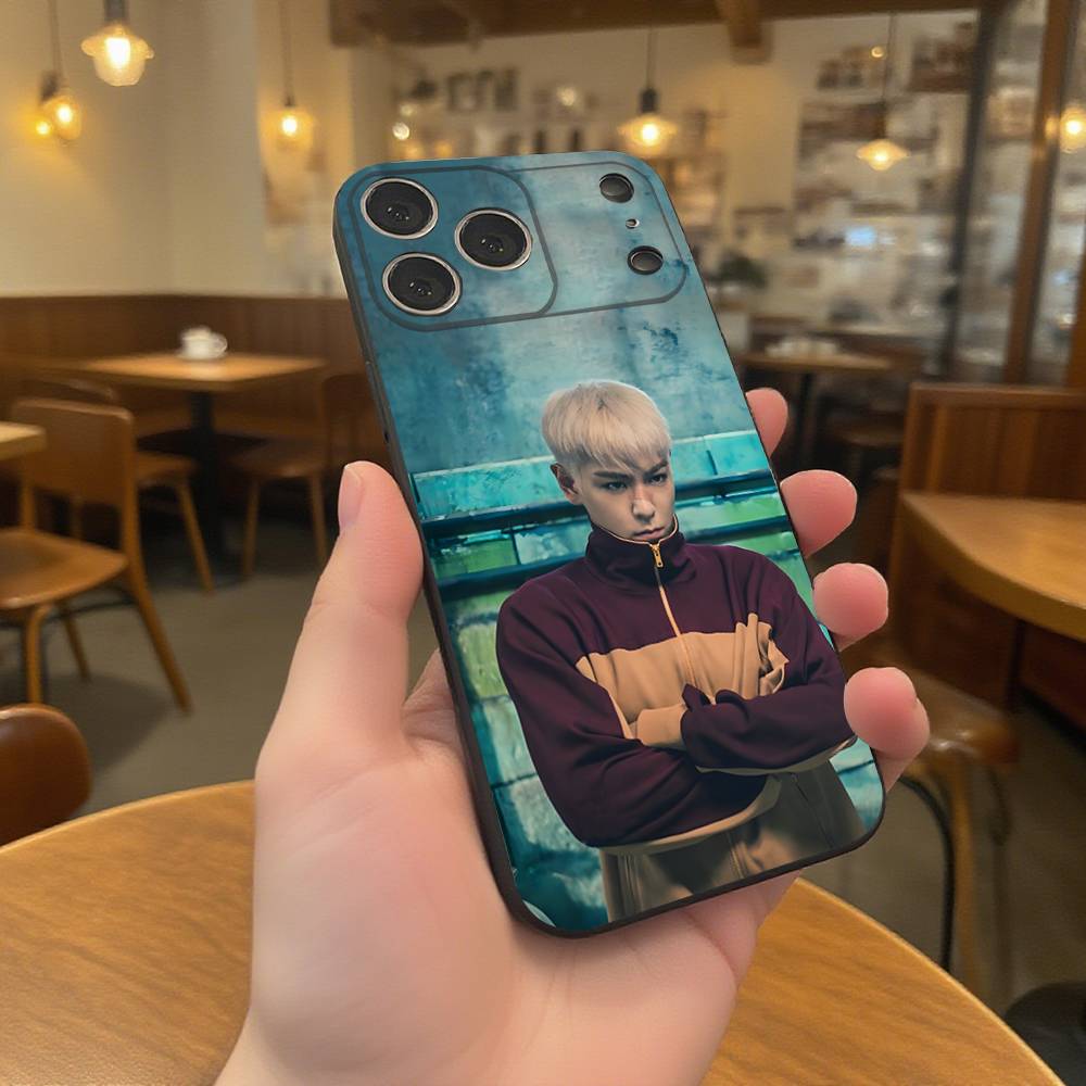 

Чехол для телефона C-Choi S-Seung Hyun T-TOP Для iPhone 17,16,15,14,13,12,11,Pro,Max,Plus Черный Ударопрочный Мягкий Чехол iPhone16pro