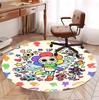 Dandy's World Pattern Round Rug, Indoor/Outdoor Mat, for Picnic, Gameroom, Bedroom, Office, Living Room, Home Decor Carpet, Birthday Gift