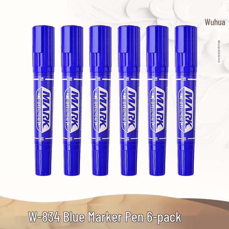 Oil-Based Double-Ended Refillable Broad Tip Marker - Large Capacity, Quick Drying, Waterproof