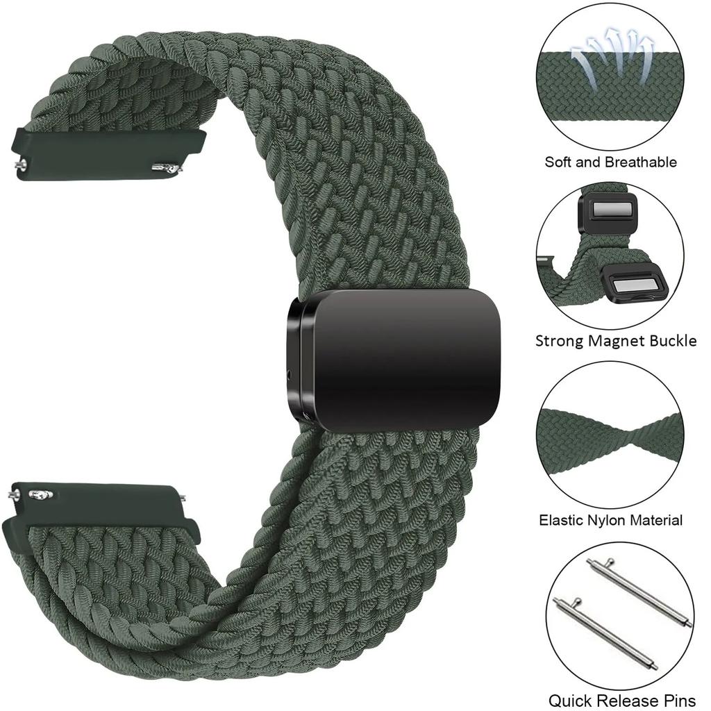 Geflochtene Solo-Schlaufenbänder Für Amazfit GTS/2e/3/4/GTS2 Mini/GTR 47/GTR2/4/3/Pro Armband Amazfit bip 6 20mm/22mm Uhrenarmband
