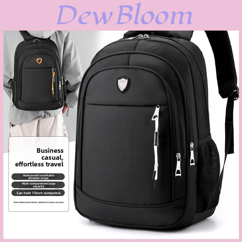 Oxford Cloth Student Backpack With Large Capacity And Breathable Design For School And Travel