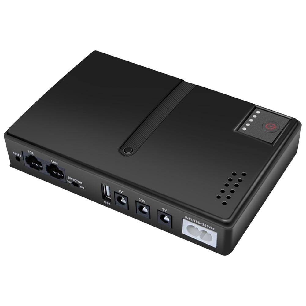 DC1036P DC USV DC Unterbrechungsfreie Stromversorgung 5V 9V 12V 36W 10400mAh Akku-Backup Notstromversorgung für Router Glasfaser Cat