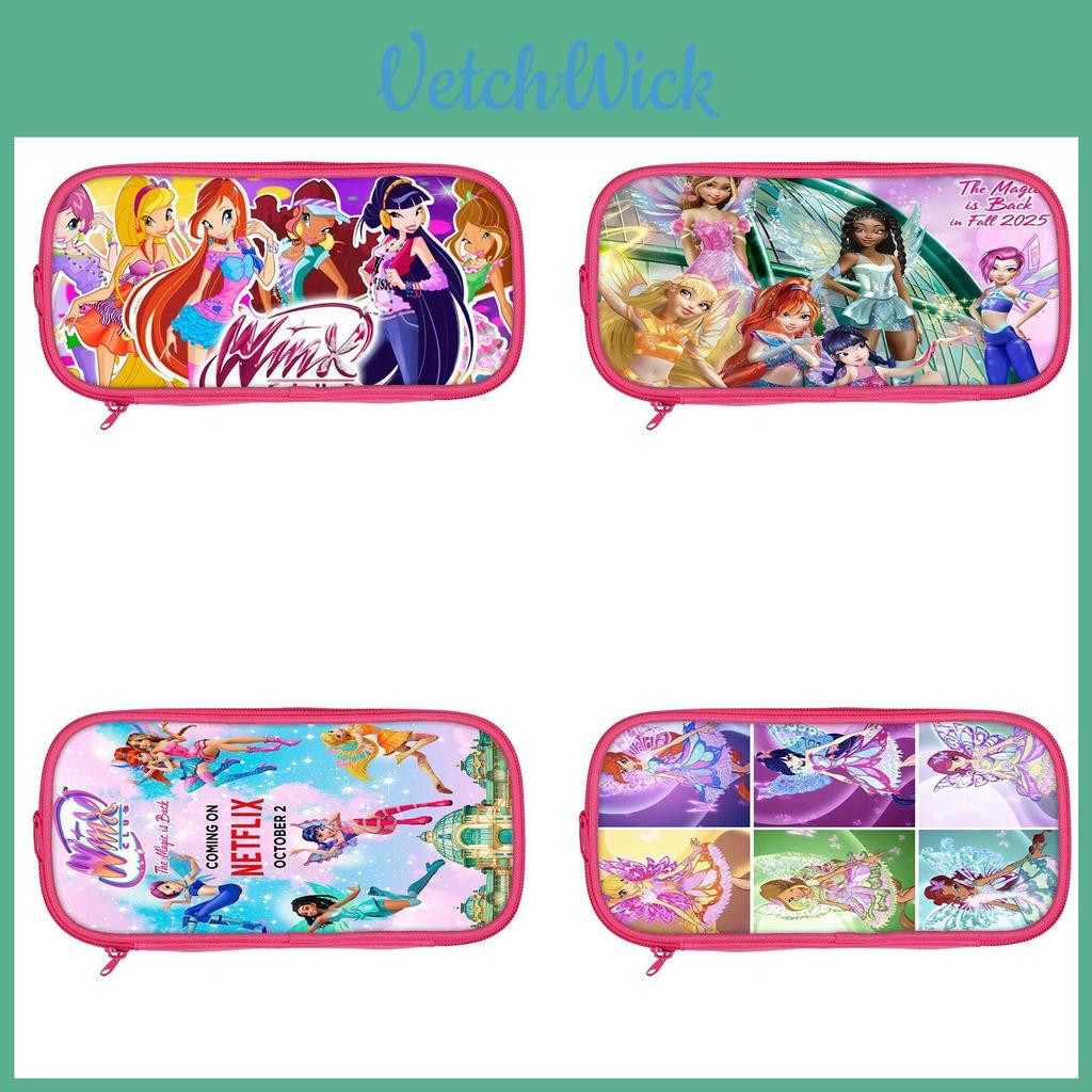 Winx Club Pencil Case Double Layer Storage Organizer For Students And Kids