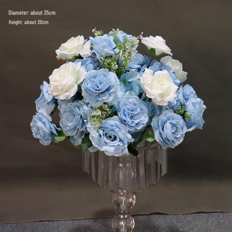 Car Delivery Ceremony Floral Arrangement: Flower Ball Scene Decor with Artificial Flowers for In-Store Display and Soft Decoration