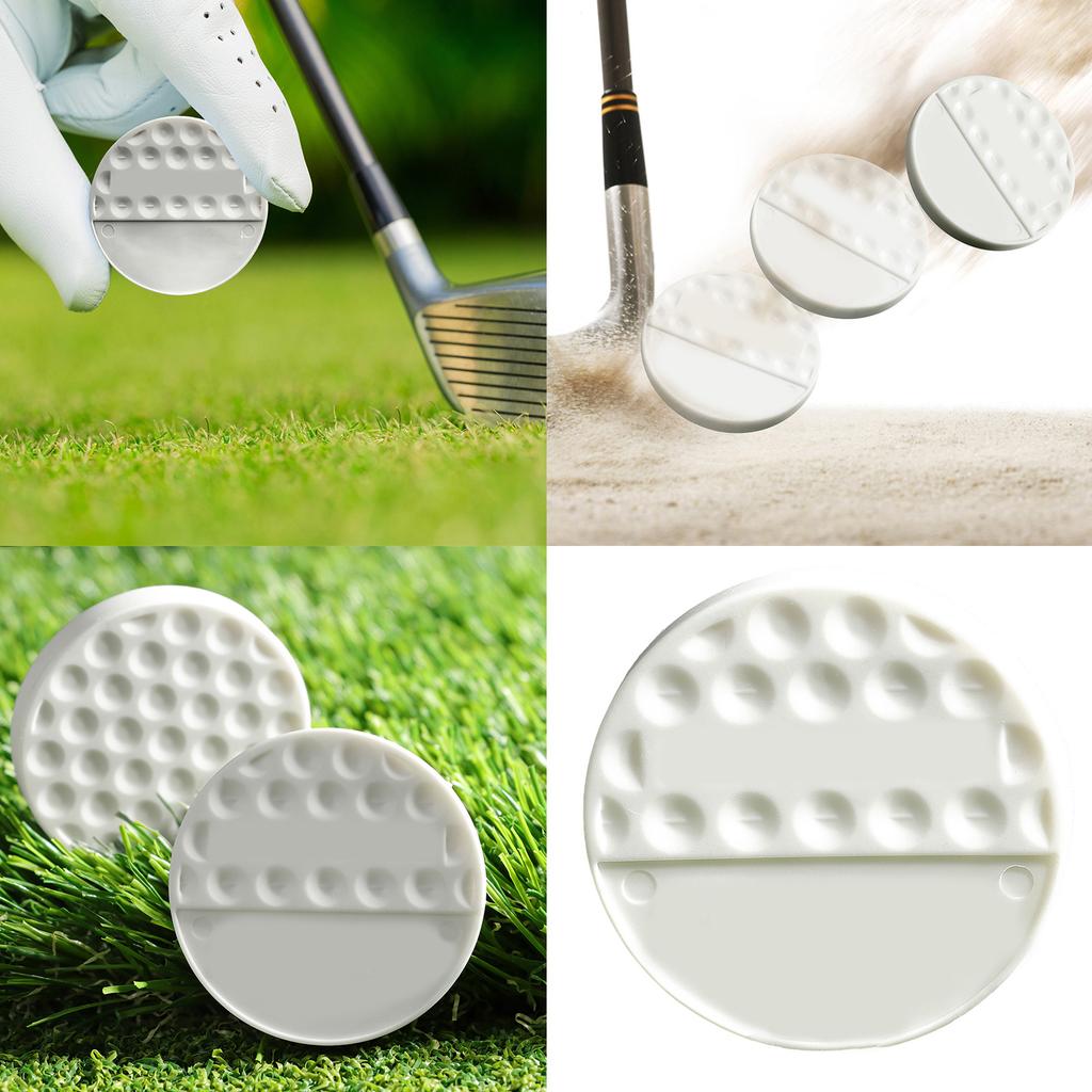 Flat Shaped Golf Balls Putting Training Tool Portable Golf Swing Practice Balls Golf Training Balls Golf Accessories
