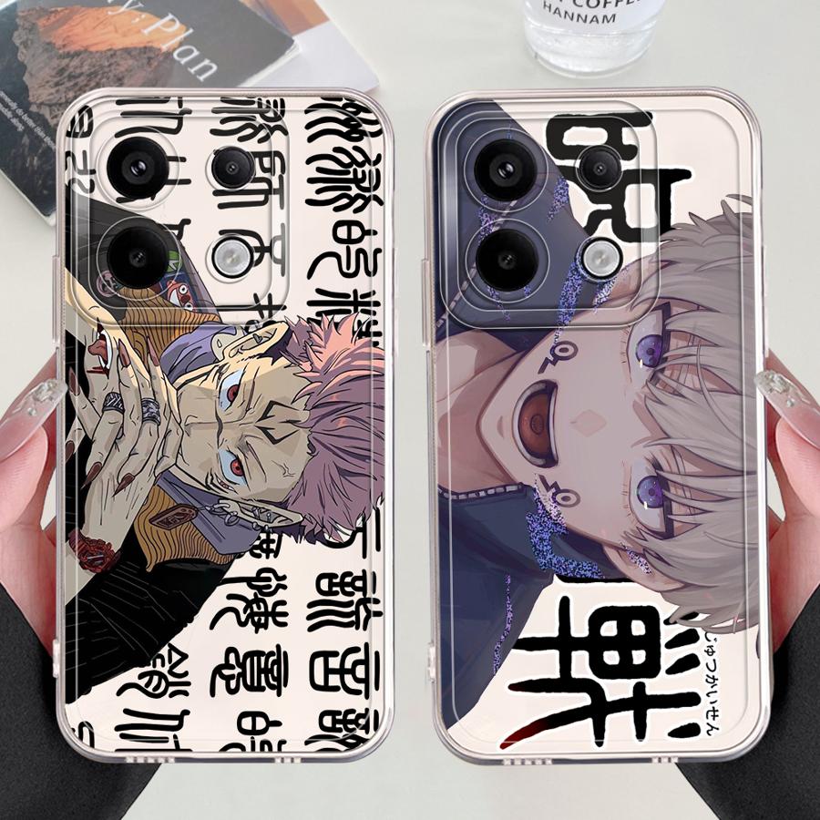 J-Jujutsus K-Kaisens Anime Soft Phone Cover Case for Xiaomi Redmi Note 14 Pro Plus 14C A4 11S 10S 13C Note 13 12S 9 10 12 11