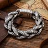 Men's Bracelets 18MM Width Snake Link Cuban Chain Bracelet for Man Punk Rock 316L Stainless Steel Jewelry Male Birthday Gifts