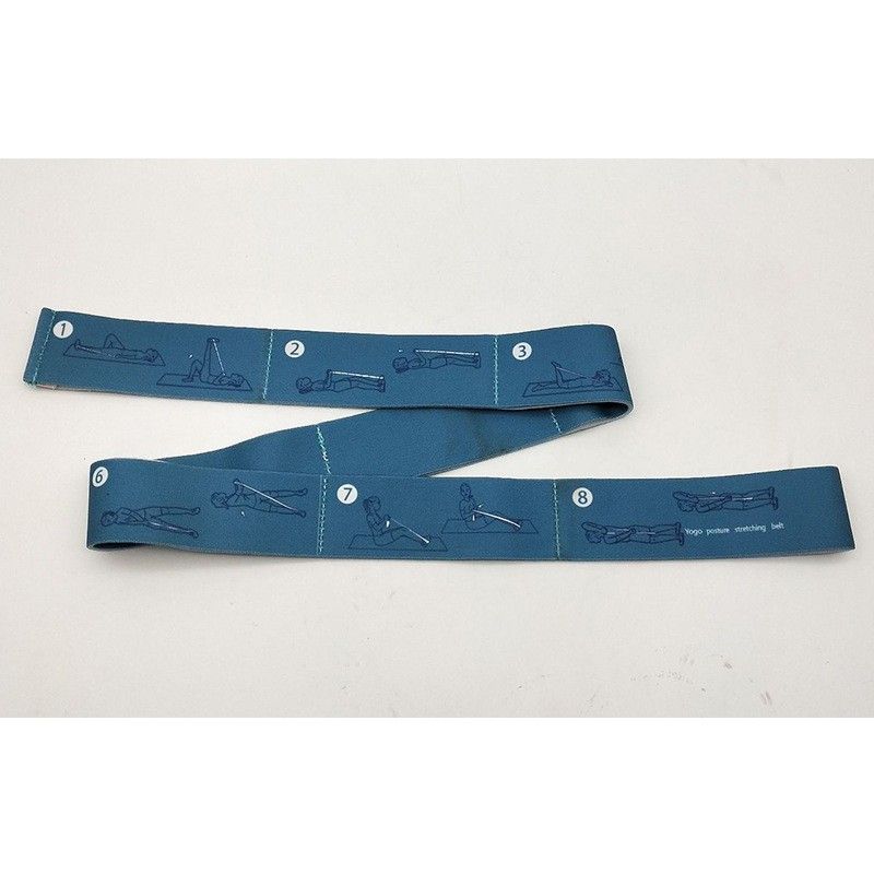 

Dance Practice Practice Doing Stretching Training Yoga Professional Kids Adult Girl Latin Dance Segmented Elastic Band Blue -1 Pack [8th Gear] with Guidance Chart