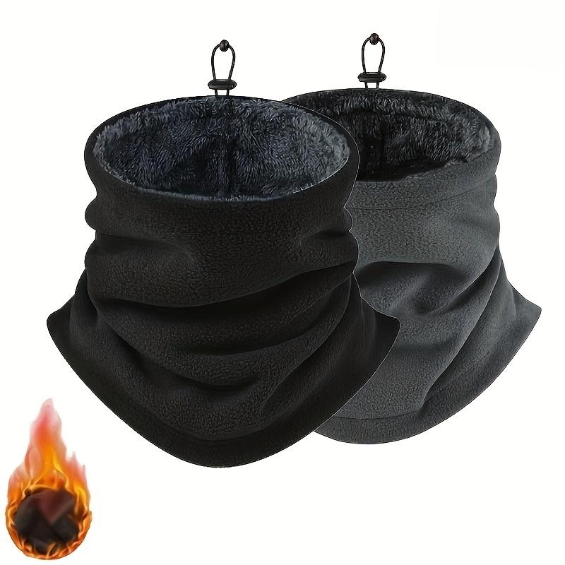 12Pcs Men'S Thermal Neck Gaiter - Heavyweight Windproof Warm Face Mask, Soft Fleece Lining, Breathable Polyester Knit