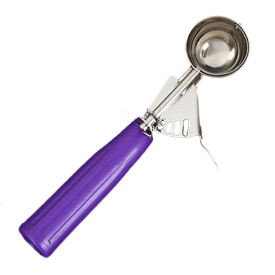 Stainless Steel Ice Cream Scoop, Food Grade Melon Baller with Press Release, Non Stick Fruit Baller for Watermelon A