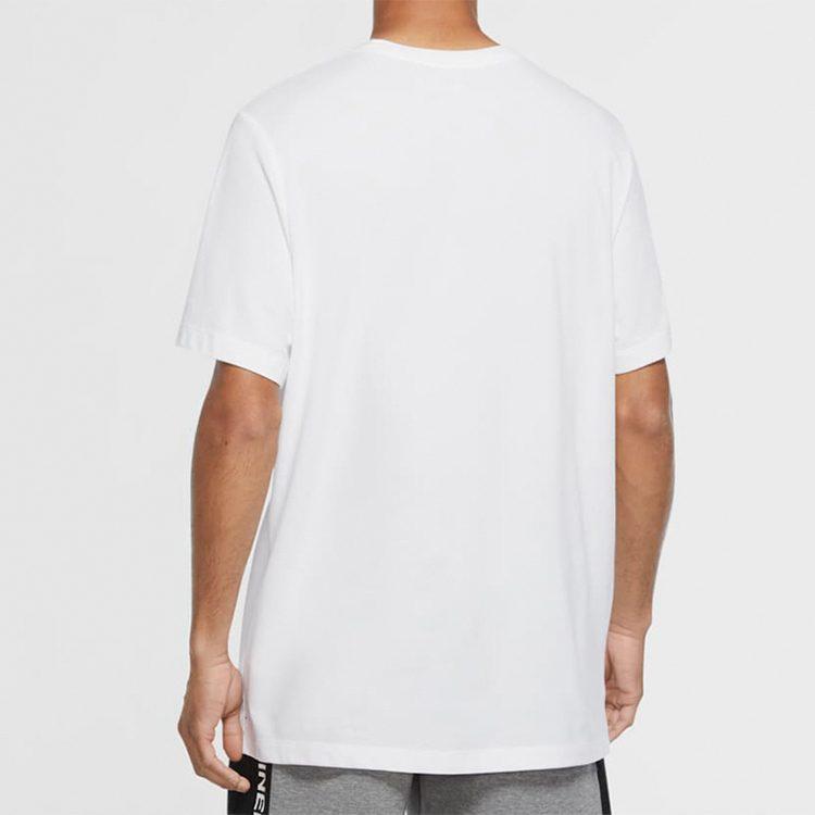 Jordan Air T Shirts Men's White Crew Neck Moderate Straight Fit CN3576-100