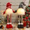 Christmas Gnomes Glowing Faceless Dolls Plush Dwarfs Decorations Handmade Scandinavian Tomtes Ornament New Year Decor