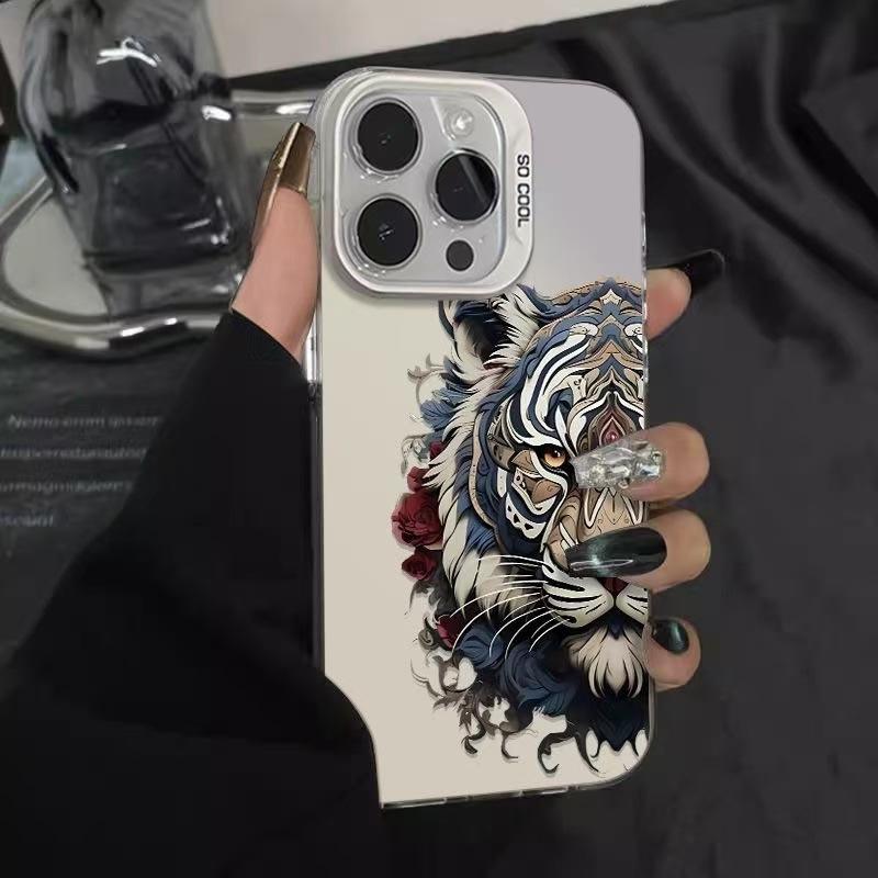 Guochao Tiger Is Suitable for Apple 16Promax Mobile Phone Case iPhone15Pro Advanced 14Pro New 17 Ideas
