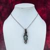 Orthoceras Fossil Pendant Handmade Pendant Gemstone Copper Wire Wrapped Jewelry