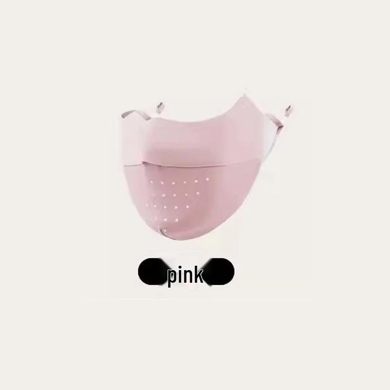 Dámská vysoce kvalitní 3D maska proti slunci z ledového hedvábí s UV ochranou