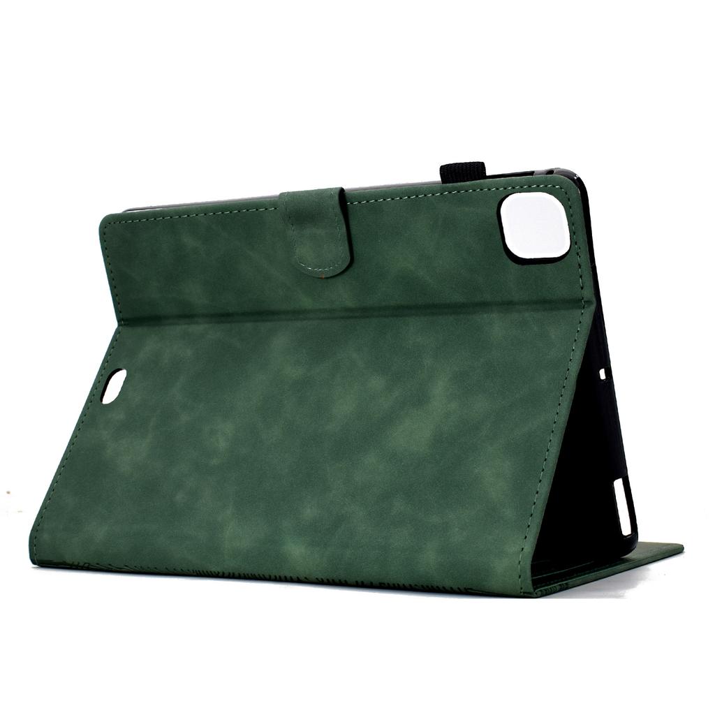 For iPad Pro 11 (2024) Case Cats Imprinted PU Leather Card Slots Tablet Cover