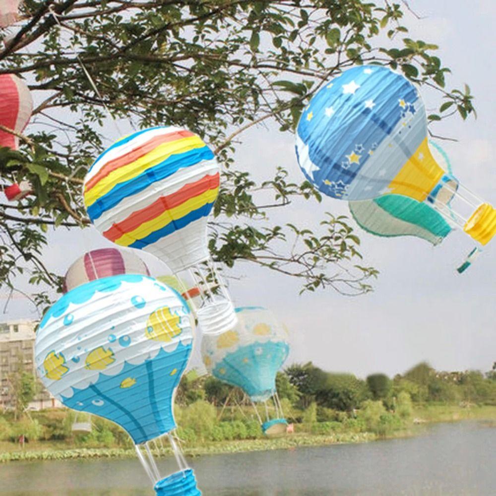 DIY Hot Air Balloon Lantern Hanging Festival Lantern Paper Lantern  for Mid- Autumn Festival