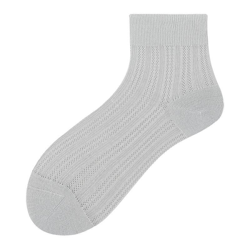 Female Summer Thin New Boneless Mesh Breathable Moon Tube Socks
