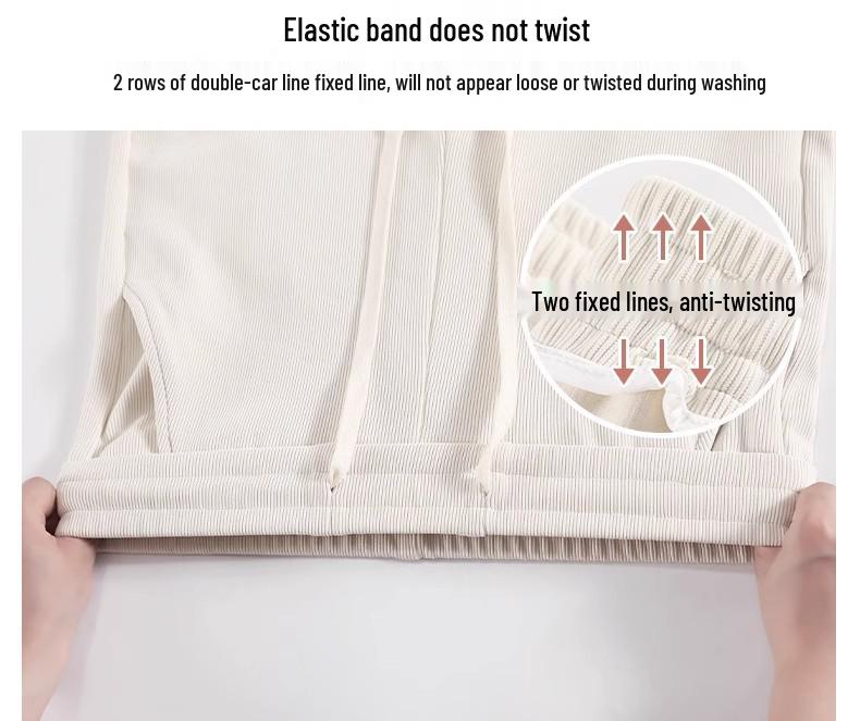 2025 Women's High-Waisted Velvet Pants - European Cotton, Loose Straight-Leg, Autumn/Winter Fashion