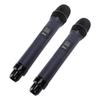 Wireless Microphone Karaoke Mic Dual Handheld Dynamic System with Rechargeable Receiver for Party Church Meeting