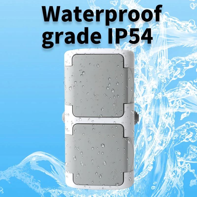 2P+E IP54 Aufputz 1-fach Schuko-Steckdose Europäische Elektrische Wasserdichte China Steckdosen und Schalter