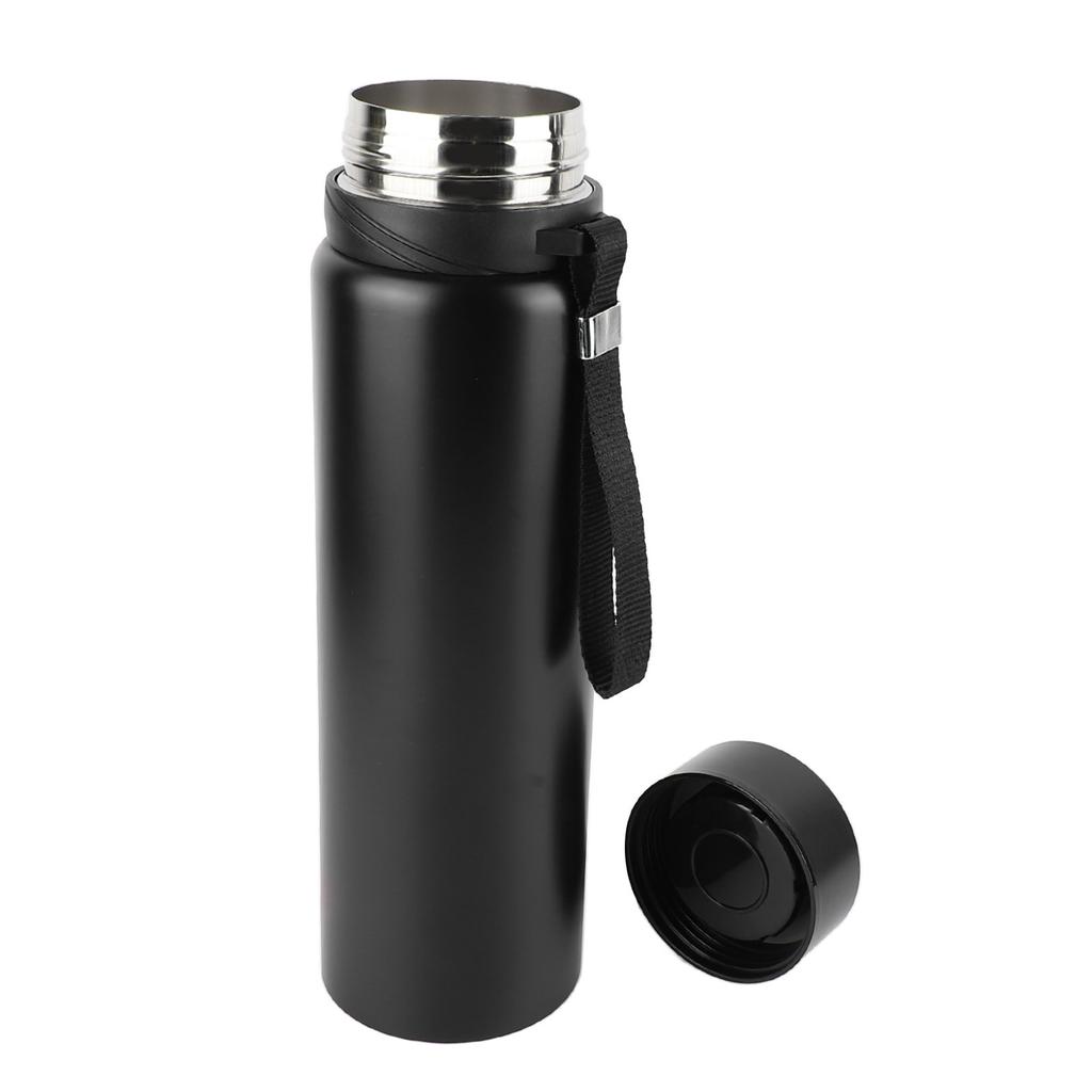 Insulated Drinking Bottle Real Time Temperature Measurement Leakproof Tea Water Separation Large Capacity for Home
