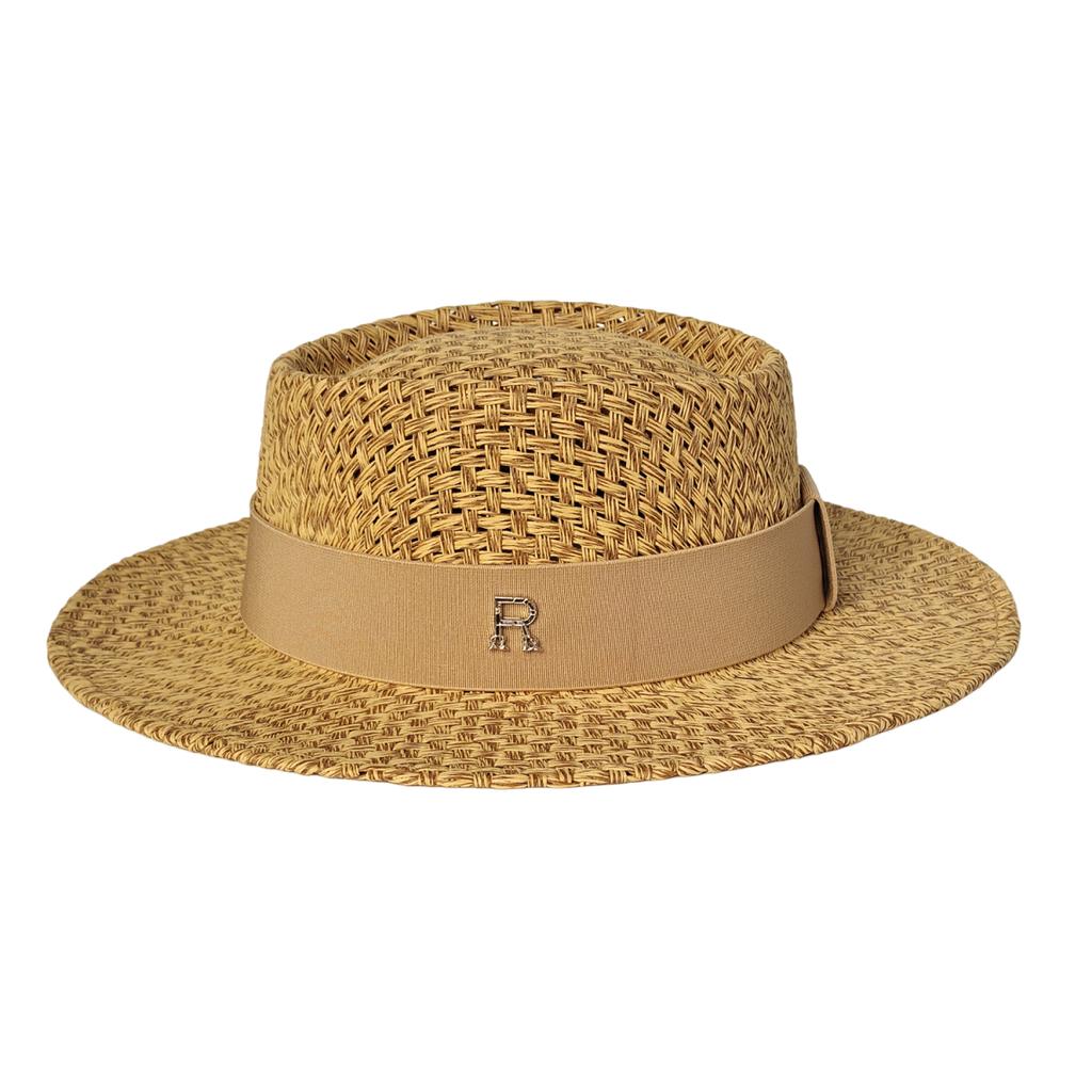 R High Quality Beach Sun Straw Hats For Women Uv Sun Protection Wide Brim Summer Straw Hat Hollow Design Boater Chapeau Femme